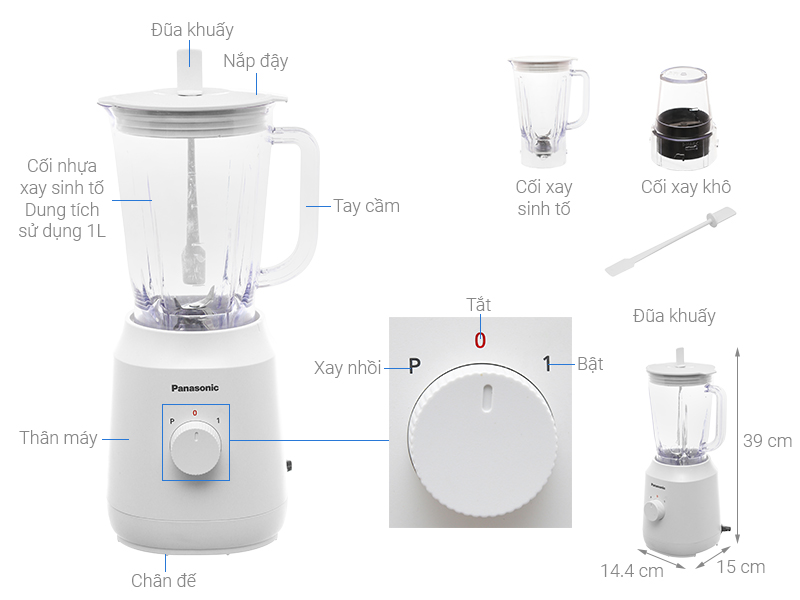 Máy xay sinh tố Panasonic MX-EX1031WRA - Hàng chính hãng