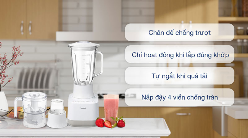 Máy xay sinh tố Panasonic MX-MG53C1CRA có nhiều tính năng ưu việt