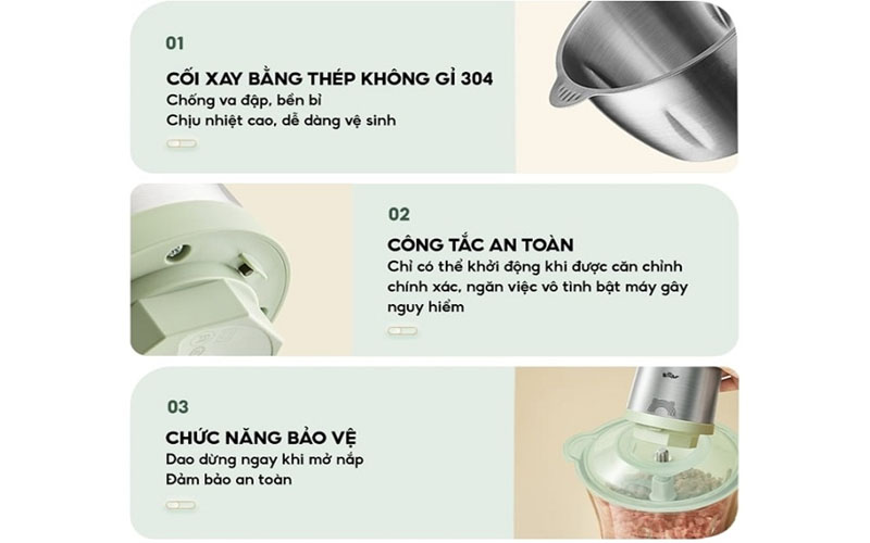 Thiết kế của Máy xay thịt Bear CH-4H03F