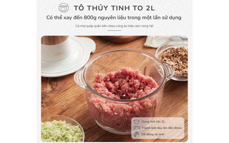 Máy xay thịt Bear SB-MA02L - Hàng chính hãng