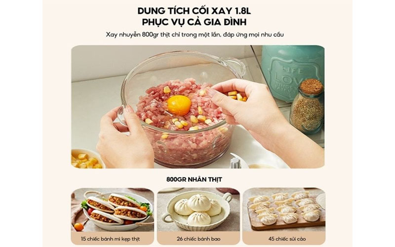 Máy xay thịt Bear SB-MX20A - Hàng chính hãng