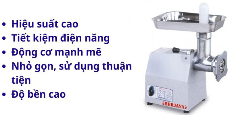 Máy xay thịt Berjaya BJY-MM12/SS - Hàng chính hãng