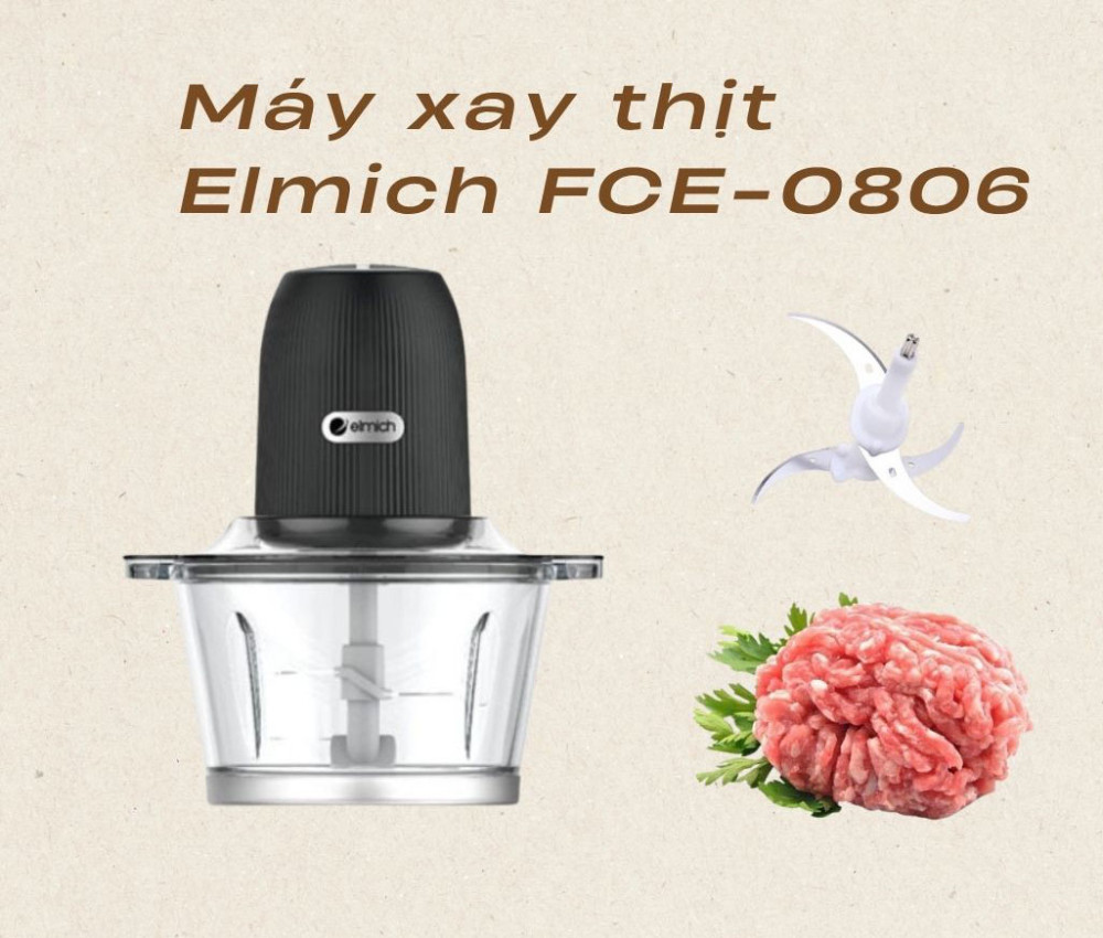 Máy xay thịt Elmich FCE-0806 - Hàng chính hãng