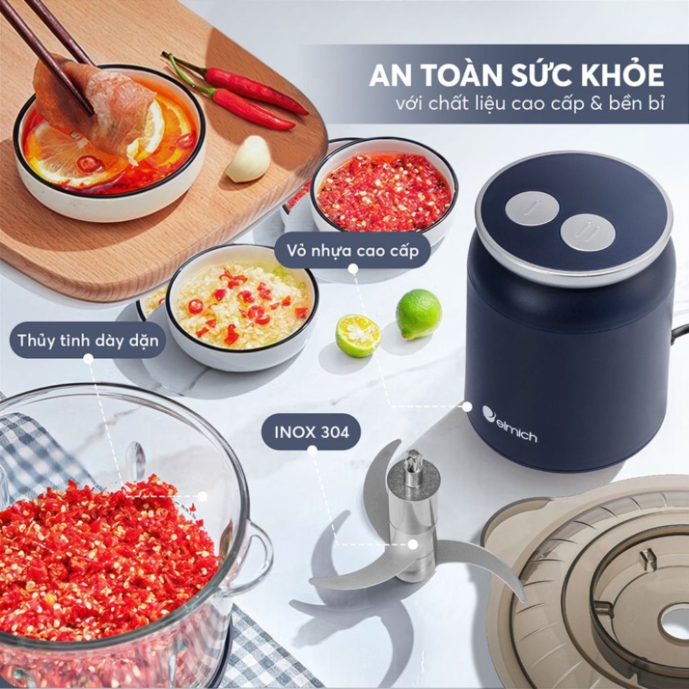 Máy xay thịt Elmich MCE8584Y/B - Hàng chính hãng