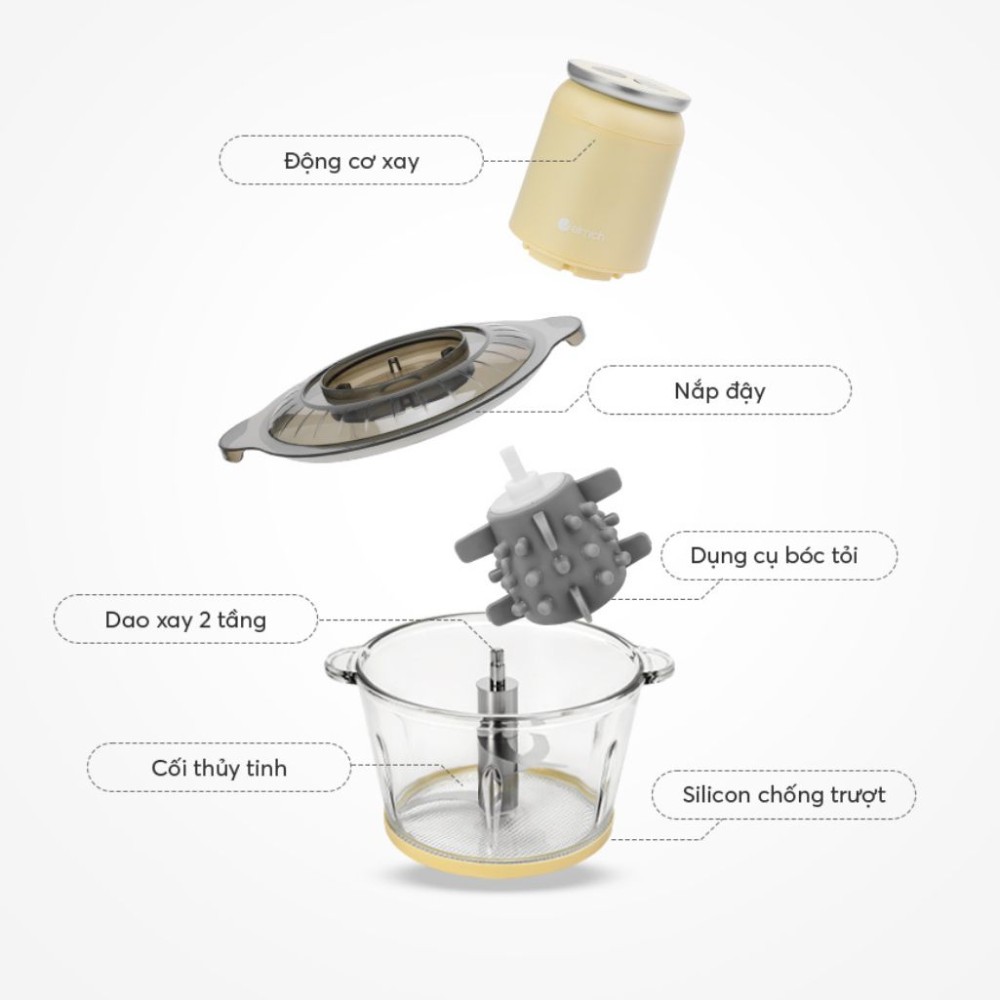 Máy xay thịt Elmich MCE8584Y/B - Hàng chính hãng