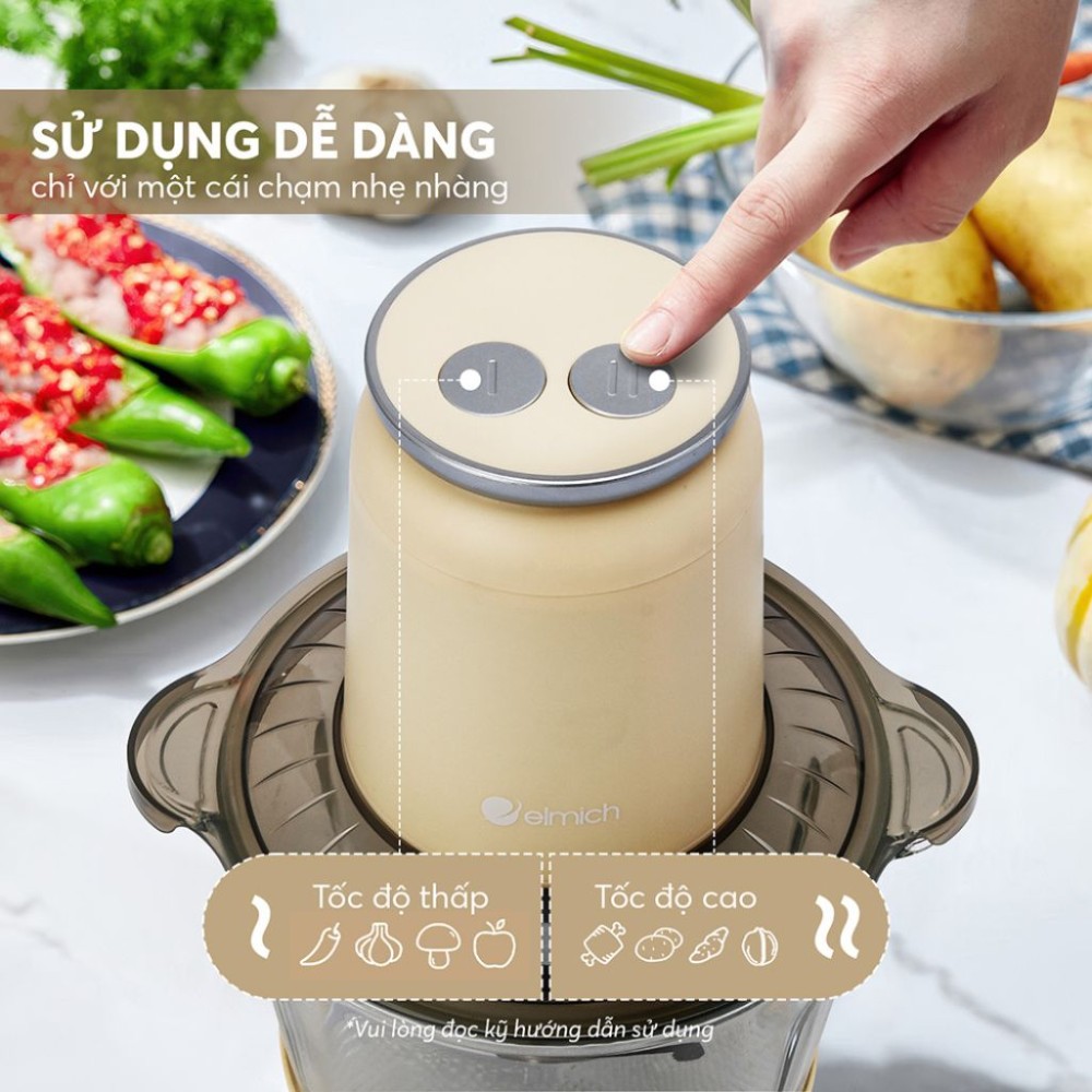 Máy xay thịt Elmich MCE8584Y/B - Hàng chính hãng