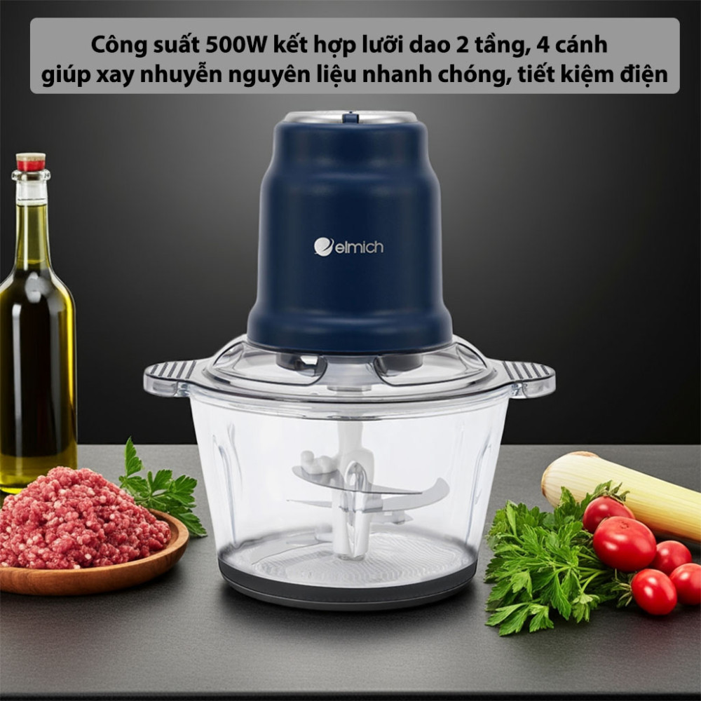 Máy xay thịt Elmich MCE8587 2L - Hàng chính hãng