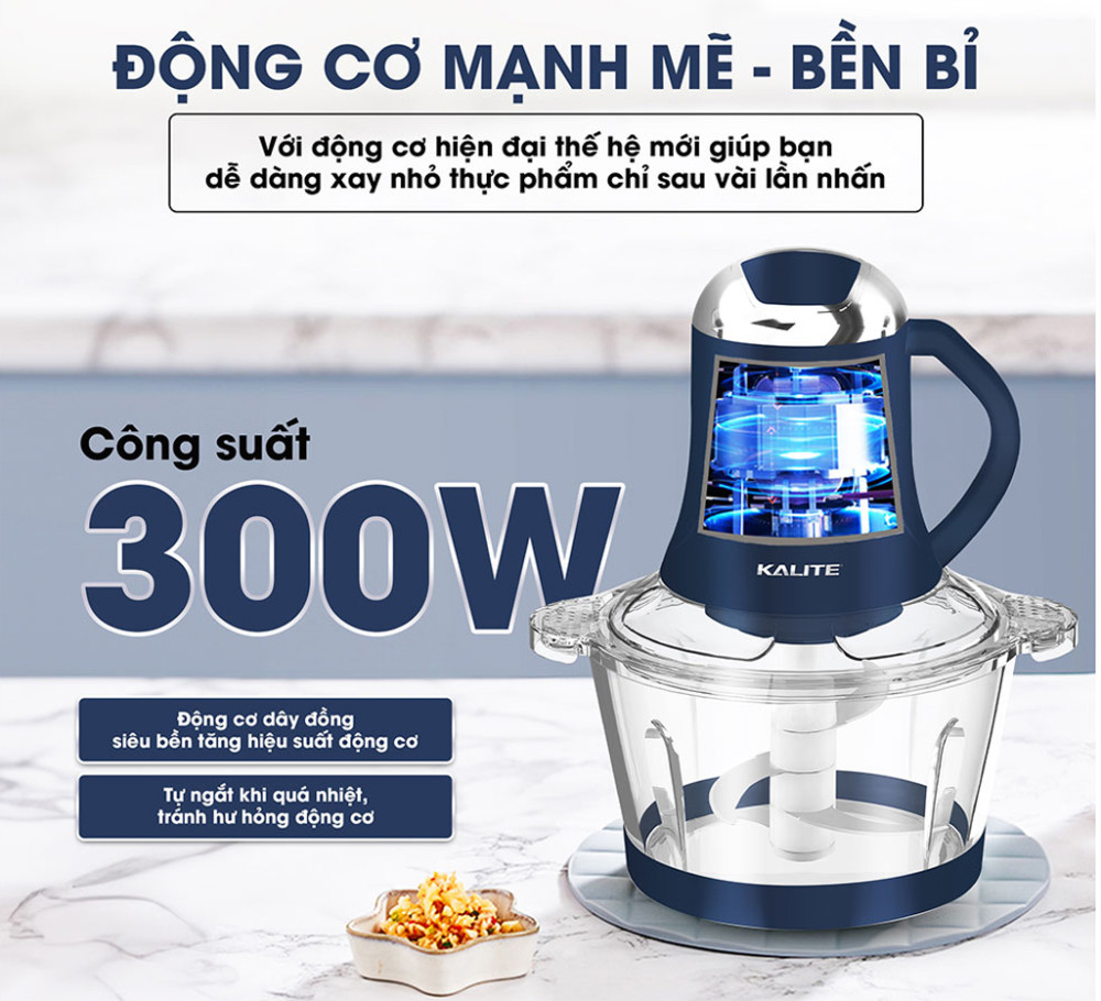 Máy xay thịt Kalite KM355 - Hàng chính hãng