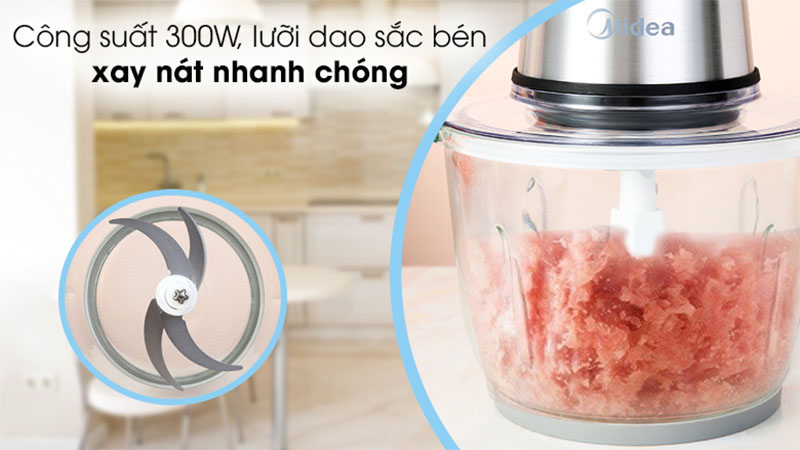 Máy xay thịt Midea MJ-BC300GS - Hàng chính hãng