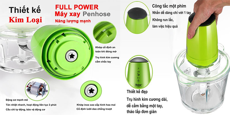 Máy xay thịt Penhose PH-866 - Hàng chính hãng