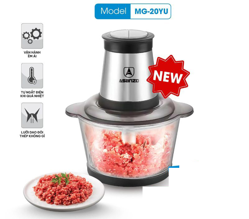 Máy xay thịt Asanzo MG-20YU - Hàng chính hãng