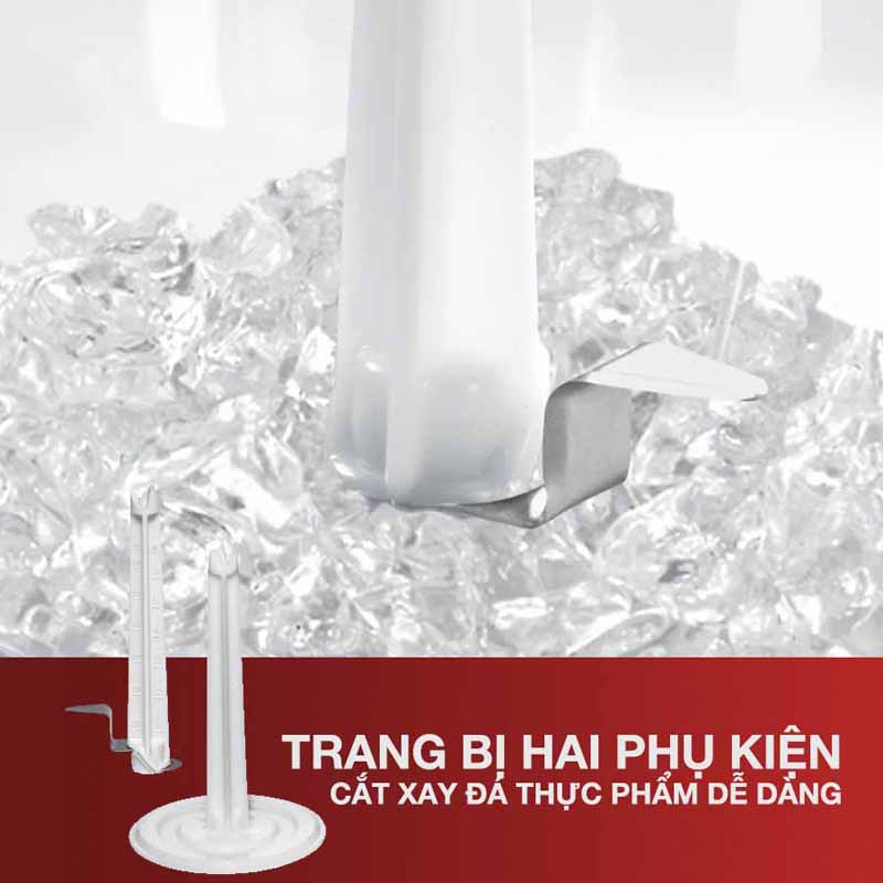 Có thêm dụng cụ cắt đá và các thực phẩm khác, hổ trợ nấu ăn nhanh chóng
