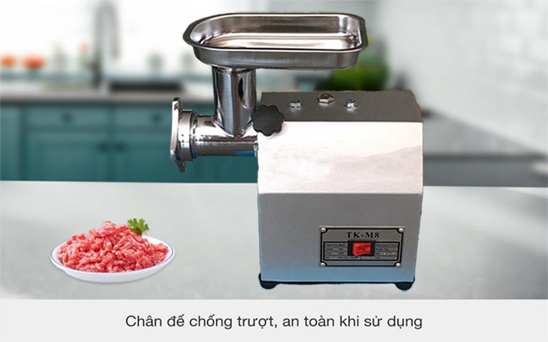 Thiết kế chân chống trượt của Máy xay thịt công nghiệp Deliou TK-M8