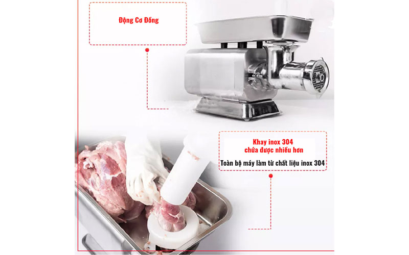 Máy xay thịt công nghiệp Spring Green Evolution MG-TURBO200 (180kg/giờ) - Hàng chính hãng