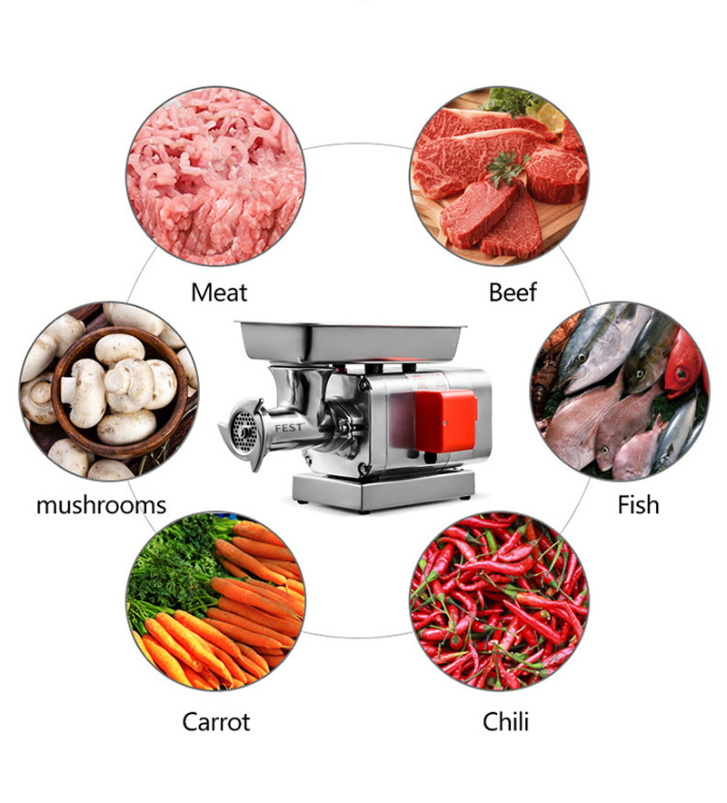 Có thể xay nhuyễn mọi nguyên liệu: Thịt, cá, tôm, cua, bò, ....