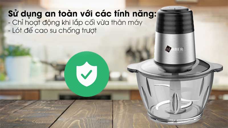 Tính năng an toàn của Máy xay thịt đa năng Arber XDN2LG