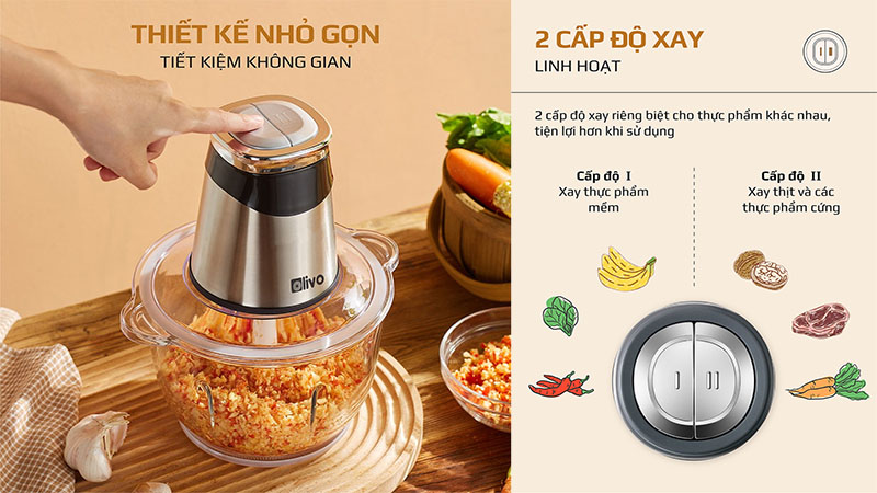 Điều khiển của Máy xay thịt đa năng Olivo FC21