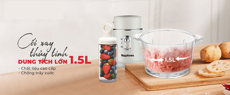 Máy xay thịt đa năng Nagakawa NAG0823 - Hàng chính hãng
