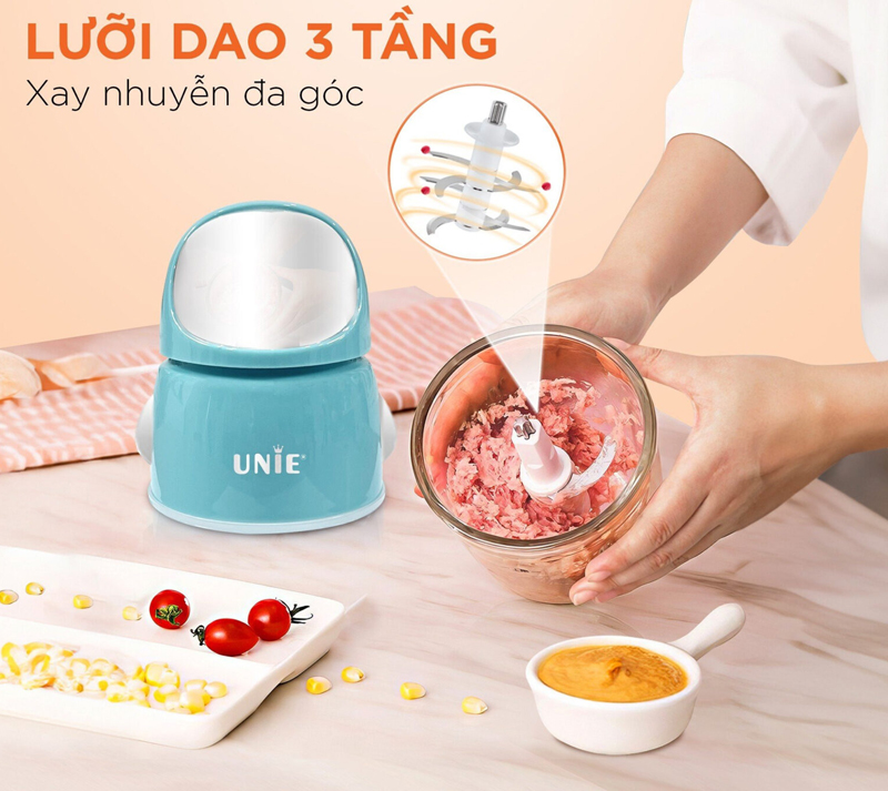Máy xay thịt mini Unie UMB02 - Hàng chính hãng