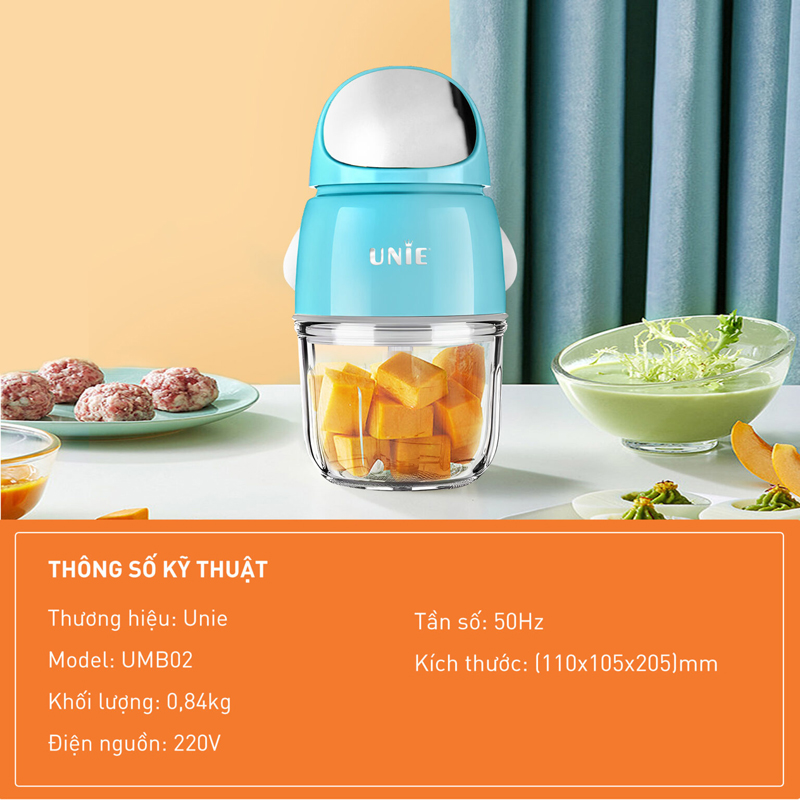 Máy xay thịt mini Unie UMB02 - Hàng chính hãng