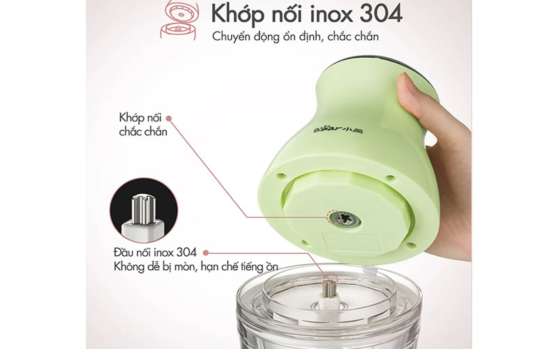 Máy xay thực phẩm đa năng Bear QSJ-B02X5 - Hàng chính hãng