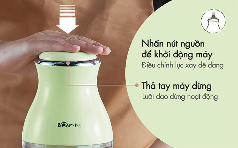 Máy xay thực phẩm đa năng Bear QSJ-B02X5 - Hàng chính hãng