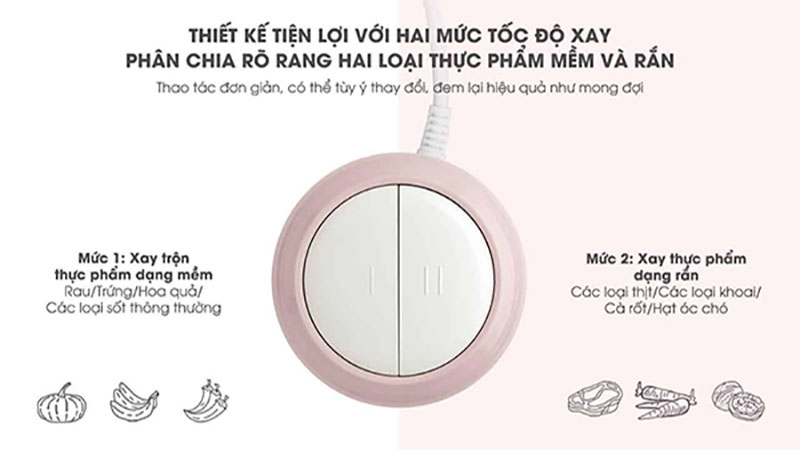 Máy xay thực phẩm đa năng Bear QSJ-B03K2 - Hàng chính hãng