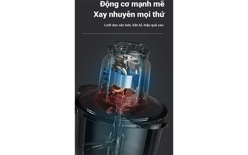 Máy xay thực phẩm đa năng Bear QSJ-D03D7 - Hàng chính hãng