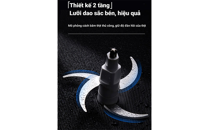 Máy xay thực phẩm đa năng Bear QSJ-D03D7 - Hàng chính hãng