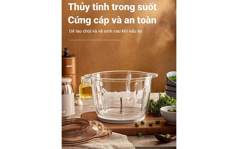 Máy xay thực phẩm đa năng Bear QSJ-D03D7 - Hàng chính hãng