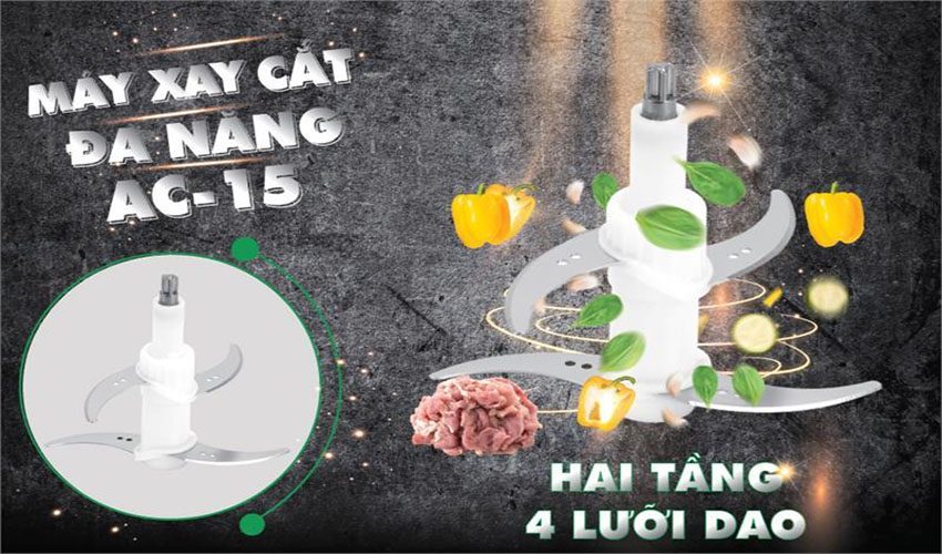 Máy xay thực phẩm đa năng Magic Eco AC-15 - Hàng chính hãng