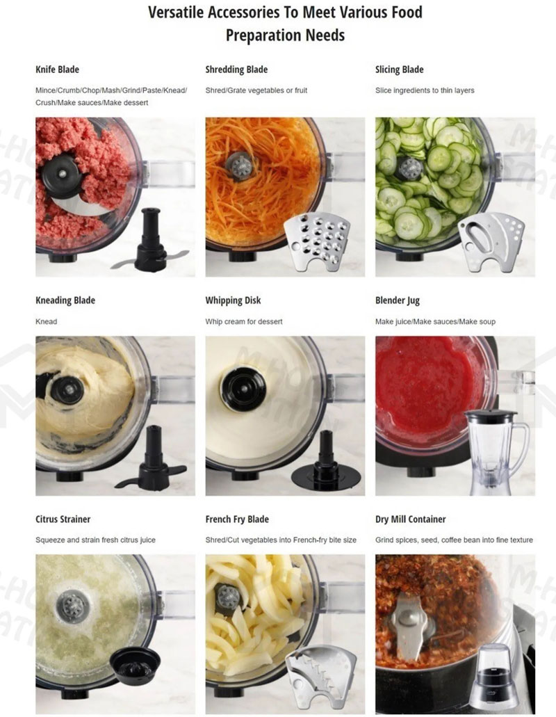 Bộ dụng cụ di kèm chế biến được đa dạng các món ăn