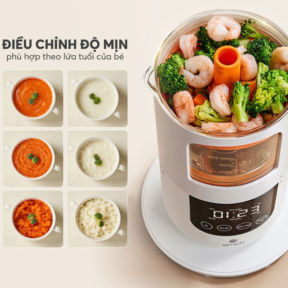Máy xay và chế biến thức ăn cho bé Elmich Babycare FPE-8779 - Hàng chính hãng