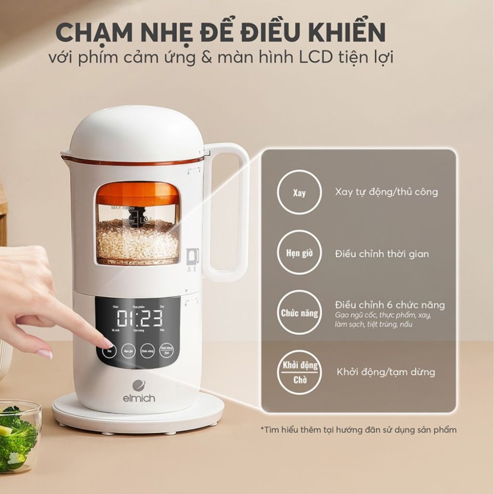 Máy xay và chế biến thức ăn cho bé Elmich Babycare FPE-8779 - Hàng chính hãng