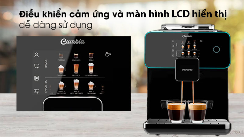 Máy xay và pha cà phê Cecotec Power Matic-ccino 9000 - Hàng chính hãng