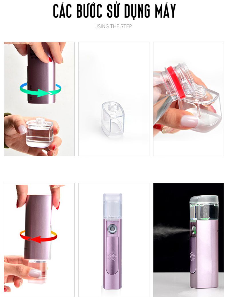 Máy xịt khoáng công nghệ Nano K-SKIN KD88 - Hàng chính hãng