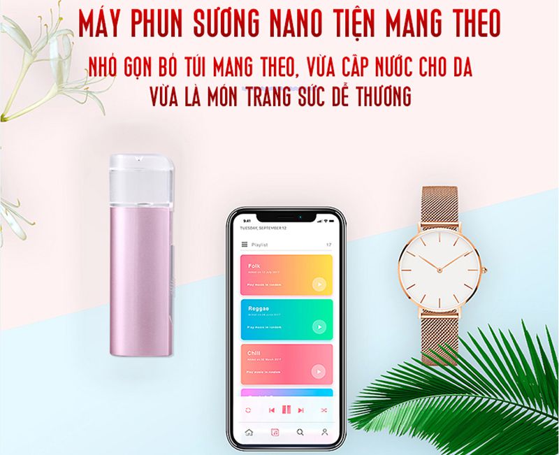 Máy xịt khoáng công nghệ Nano K-SKIN KD88 - Hàng chính hãng