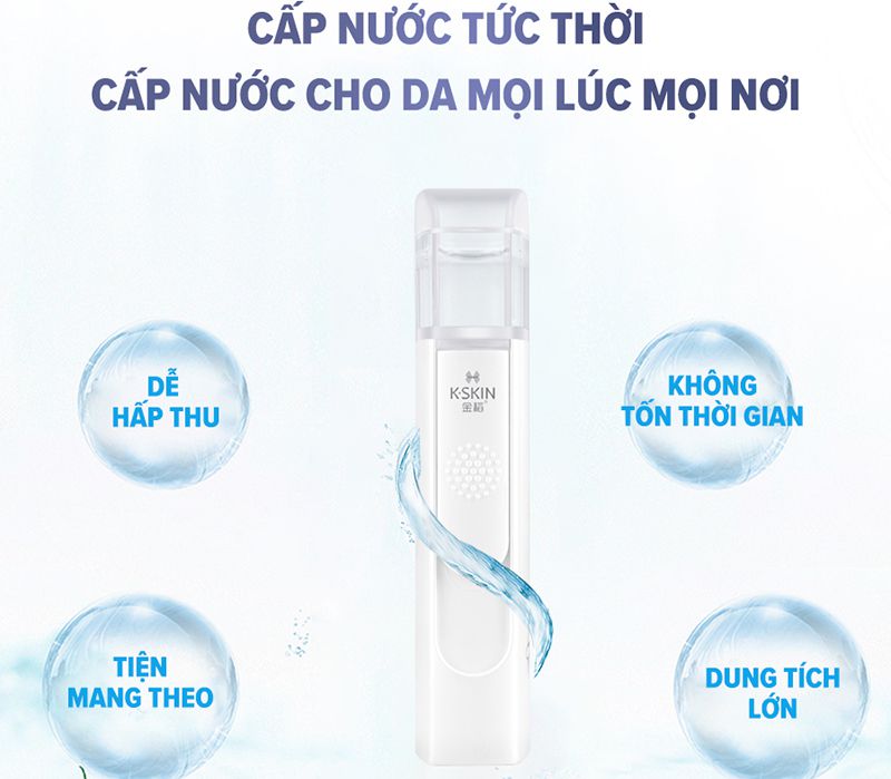Máy xịt khoáng công nghệ Nano K-SKIN KD88 - Hàng chính hãng