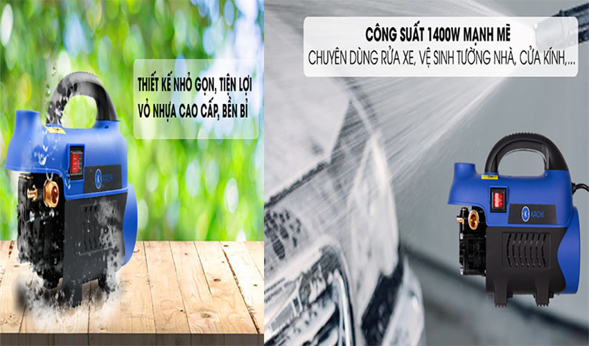 Máy xịt rửa áp lực cao áp Kachi MK-164 - Hàng chính hãng