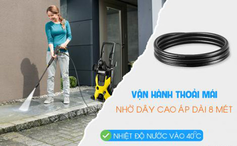 Karcher K5EU hoạt động hiệu quả nhưng không ồn