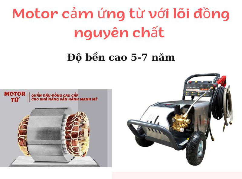 Máy rửa xe cao áp Lutian 15M26-3.7T4 - Hàng chính hãng