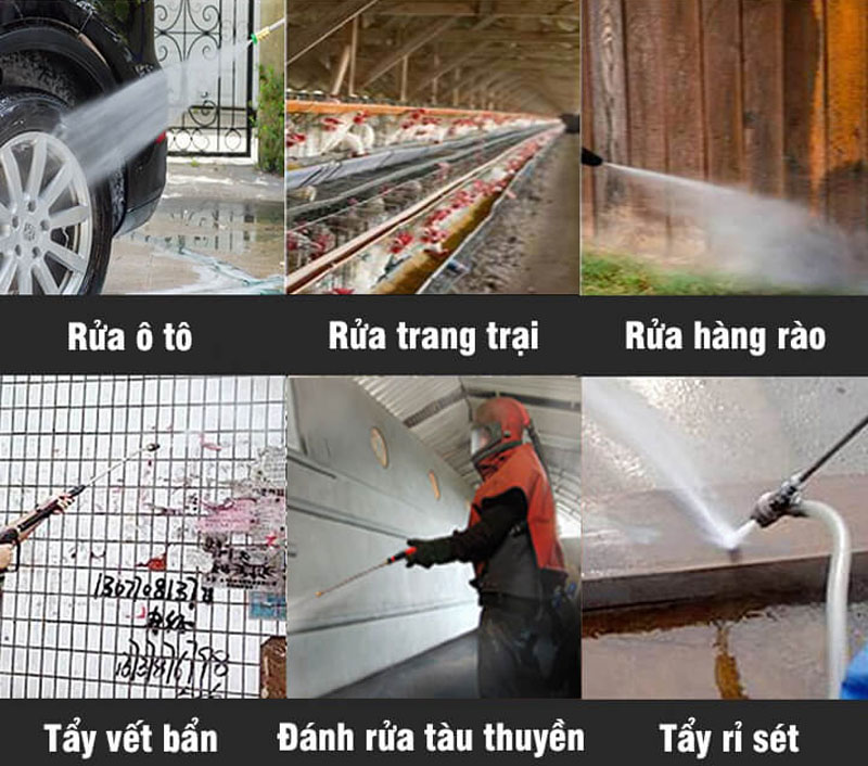 Máy phun xịt rửa xe cao áp Tiger UV-3200 - Hàng chính hãng