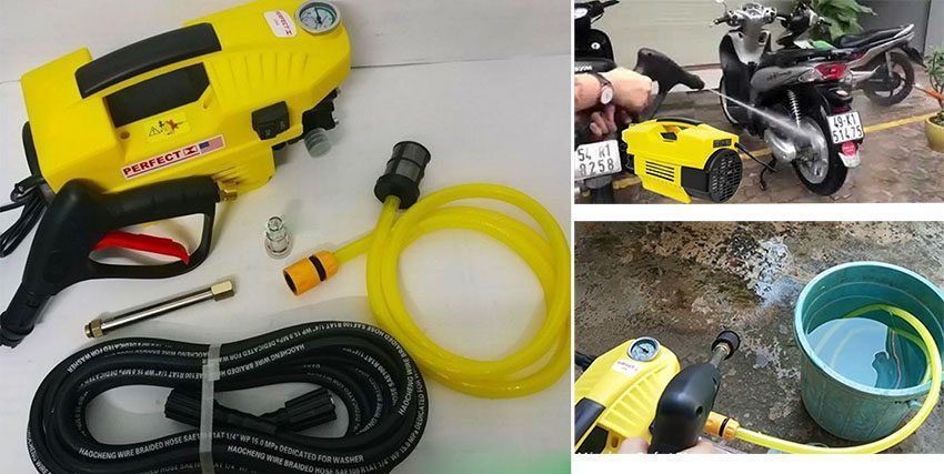 Máy xịt rửa xe cao cấp tự động Perfect PF-F9 - Hàng chính hãng