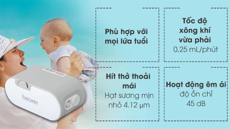 Máy xông mũi họng Beurer IH58
