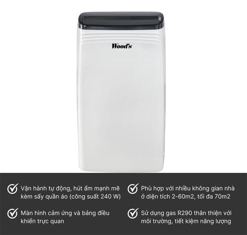 Máy hút ẩm Wood’s MDK21 - Hàng chính hãng