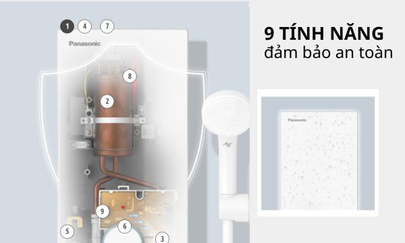 Máy nước nóng trực tiếp Panasonic DH-3VP1VW - Hàng chính hãng