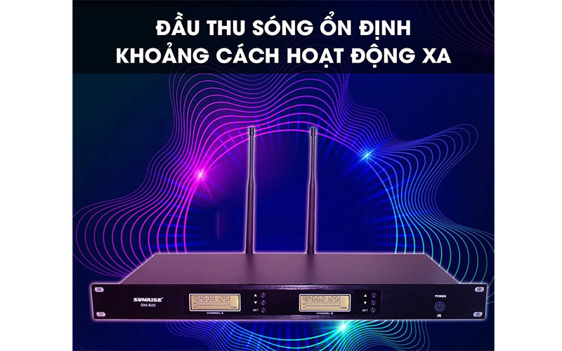Micro hội nghị không dây Sunrise SM-820 - Hàng chính hãng