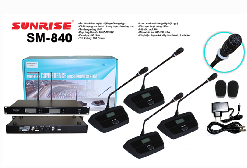 Micro hội nghị Sunrise SM-840 - Hàng chính hãng