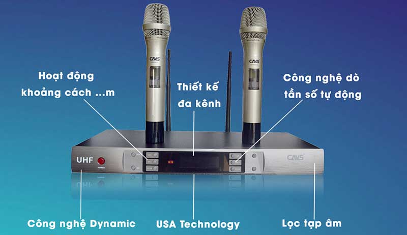 Micro không dây CAVS 2000SE II - Hàng chính hãng