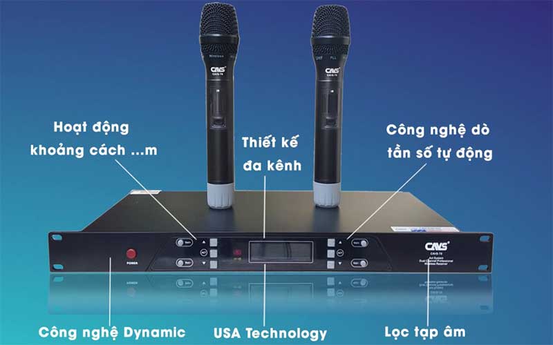 Micro không dây CAVS T6 - Hàng chính hãng